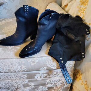 Feetquake Cowboy Detachable Boots.  New Without Tags - Sz 11